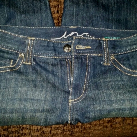 INC Denim Size 6 Skinny Leg Regular Fit medium ris - Picture 2 of 3